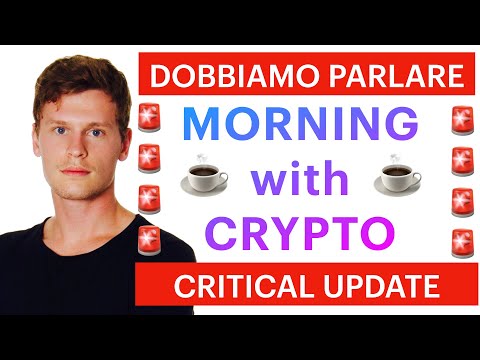 ❌☕️EMERGENCY MORNING UPDATE! ☕️❌MORNING with CRYPTO: BITCOIN / ALTCOINS: PARLIAMONE [08/06/2021]