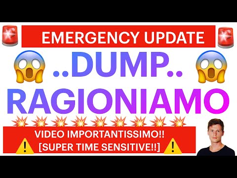 ❌? EMERGENCY UPDATE!! VIDEO IMPORTANTE!! ?❌ BITCOIN / ALTCOINS: RAGIONIAMO [super time sensitive]