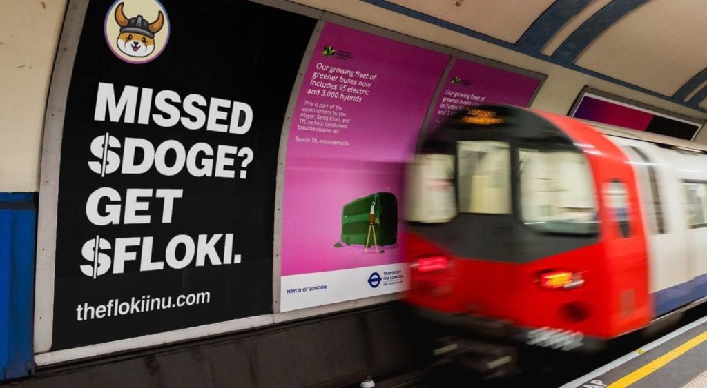 Pubblicità di Floki Inu a Londra attira l’ira dei politici