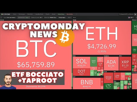 BITCOIN EFT BOCCIATO + TAPROOT ?  CryptoMonday NEWS w46/’21