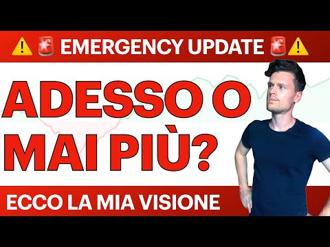 ?? EMERGENCY UPDATE: ORA O MAI PIÙ?? BITCOIN / ALTCOINS: ECCO LA MIA VISIONE [super time sensitive]