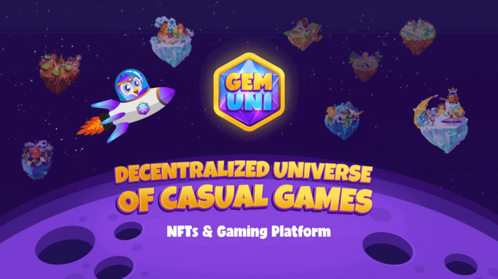 GemUni crea piattaforma con centinaia di giochi Play-to-Earn