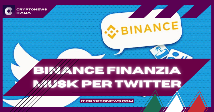 Binance Investe $500 milioni nell’Acquisizione di Musk su Twitter