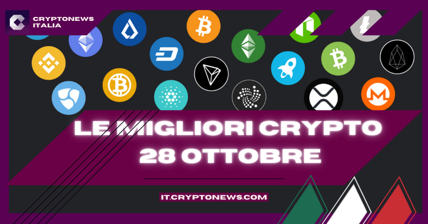 Le Migliori Crypto da Acquistare Oggi (28 Ottobre): BTC, OSMO, SHIB, LUNC, TAMA, IMPT, D2T