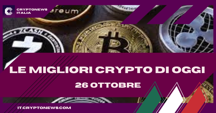 Le Migliori Crypto da Acquistare Oggi (26 Ottobre): BTC, XRP, LUNC, TAMA, IMPT, D2T