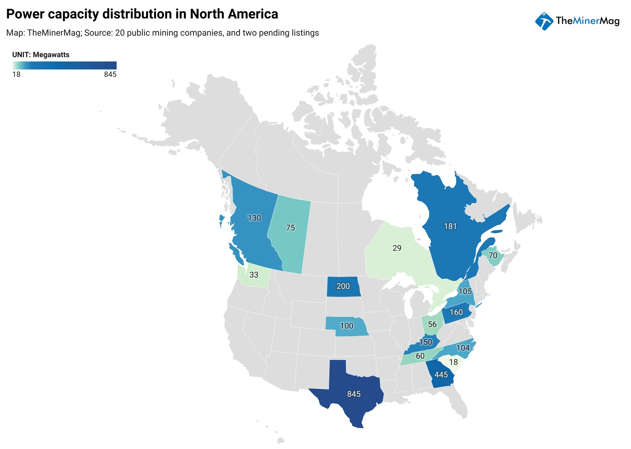 La Mappa dei Miners Americani dopo il Ban della Cina