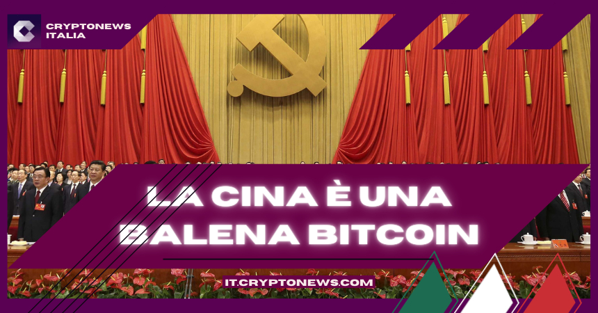 La Cina è una balena Bitcoin da quasi 4 miliardi di valore. Sai perché?