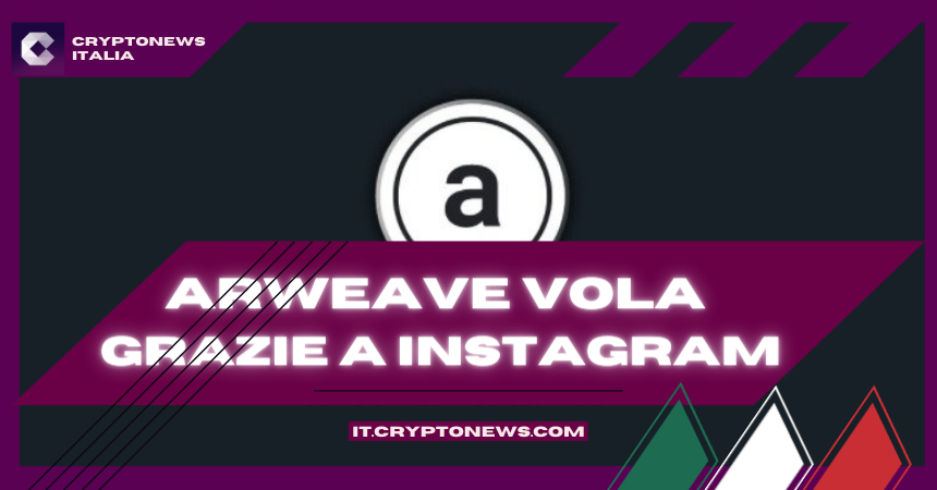 Previsione Valore Arweave: Instagram Usa il suo Storage Service, AR su del 45% in 7 Giorni