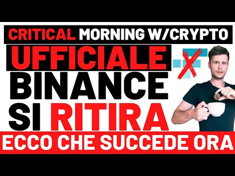 ☕️❌ BINANCE OUT: COSA SUCCEDE ORA?! SOL UNLOCK ❌☕️ MORNING with CRYPTO BITCOIN / ALTCOINS [09/11/22]