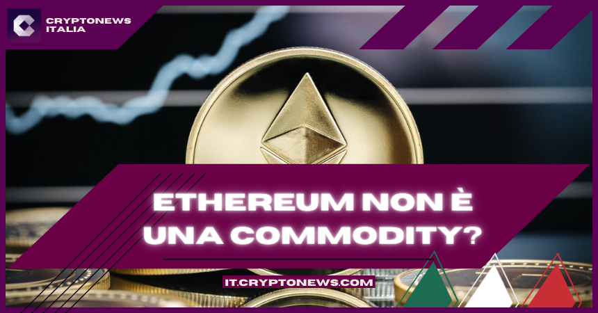 Ethereum non è una commodity come Bitcoin. A dirlo Rostin Benham della CFTC