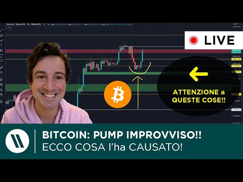 BITCOIN: PUMP IMPROVVISO!!! ECCO COSA L’HA CAUSATO!  CHE SUCCEDE ORA?