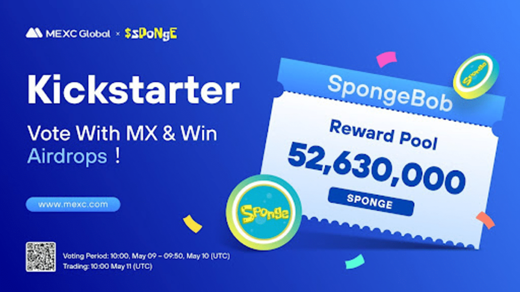 In arrivo un pump di prezzo per SpongeBob – l’exchange MEXC quoterà SPONGE giovedì 11 maggio