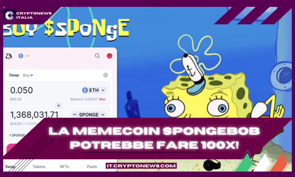 SPONGE è la migliore criptovaluta da comprare oggi? La nuova meme SpongeBob potrebbe fare 100x