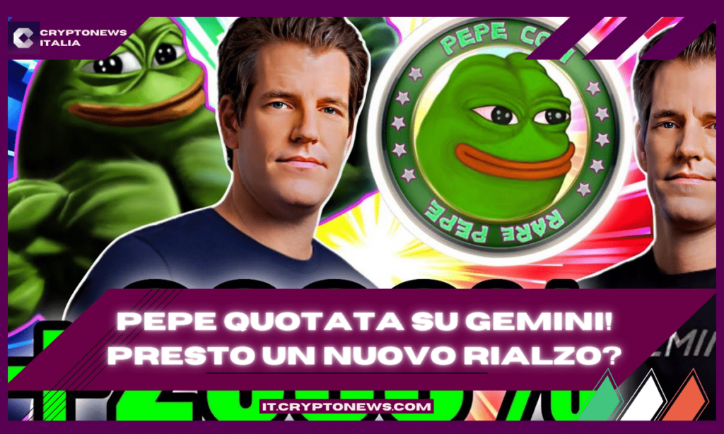 La meme coin PEPE sarà quotata su Gemini! L’analista prevede un’esplosione del prezzo!