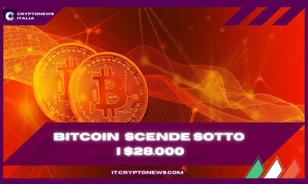 Bitcoin in crisi dopo la Festa dei Lavoratori: il crollo sotto i $28.000 è solo l’inizio?