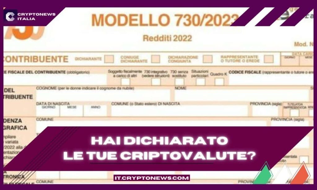 Criptovalute e Fisco: al via il 730 precompilato da oggi pomeriggio!