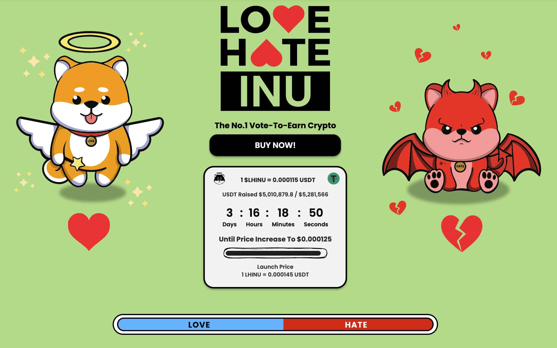 LHINU è la più virale tra le memecoin, e adesso è su OKX. Love Hate Inu to the moon!