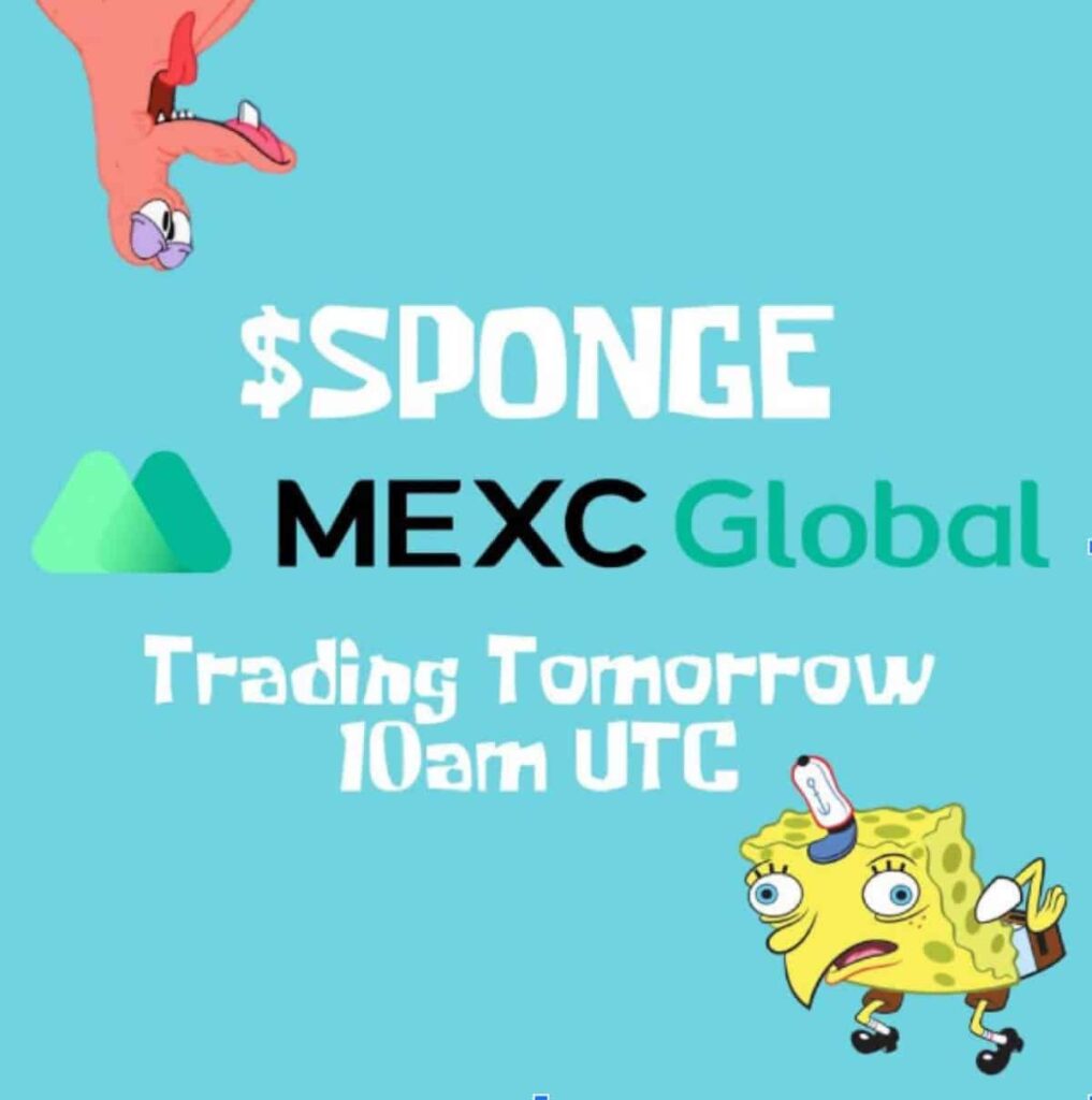 Il prezzo di $SPONGE è pronto a esplodere – MEXC lista il token giovedì, a seguire altri exchange!