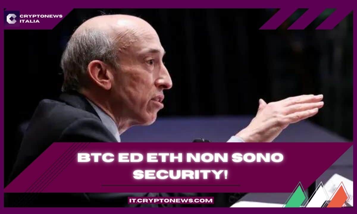 Il video shock dove Gensler della SEC dichiara che BTC e ETH non sono security!