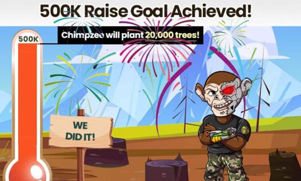 Chimpzee ha raggiunto l’obiettivo dei 500.000$ e pianterà 20.000 alberi