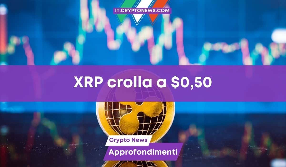 XRP crolla a $0,50 mentre yPredict.ai vola a $ 2,5 milioni!