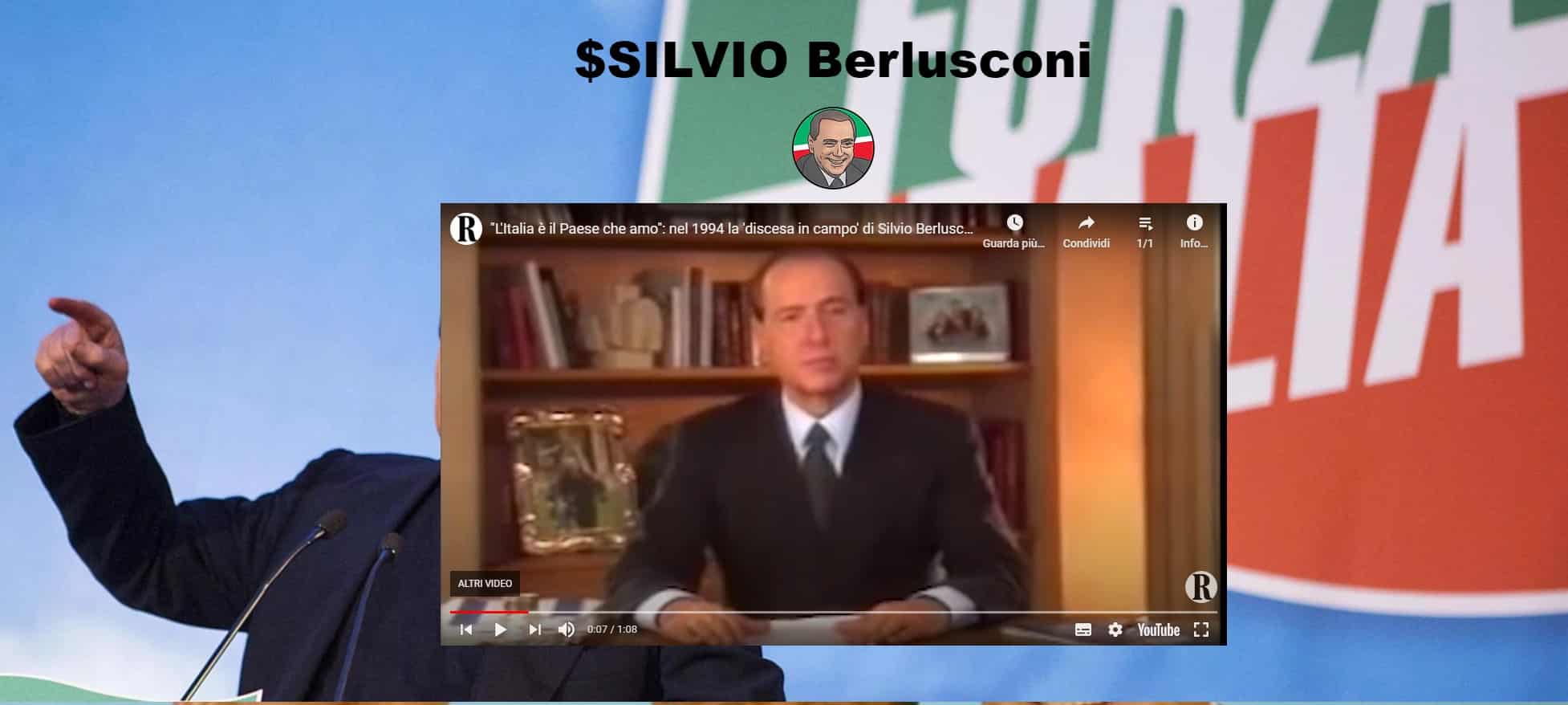 Silvio Berlusconi Coin: il mondo crypto rende omaggio al Cavaliere