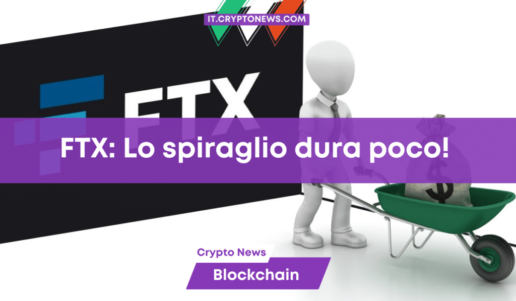 I creditori italiani di FTX vedono uno spiraglio, purtroppo dura poco!