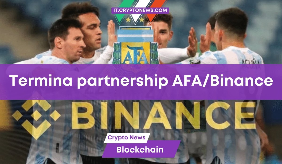 Binance termina l’accordo di partnership con l’Associazione Calcistica Argentina