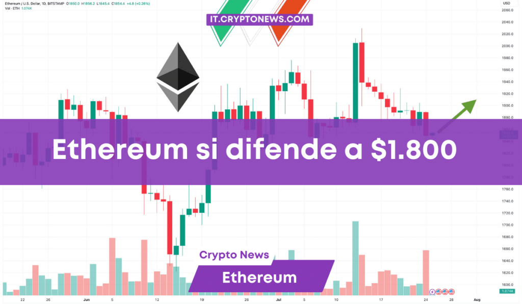 Ethereum difende il livello di 1.800 dollari – È ora di comprare?