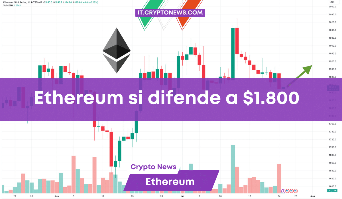 Ethereum difende il livello di 1.800 dollari – È ora di comprare?