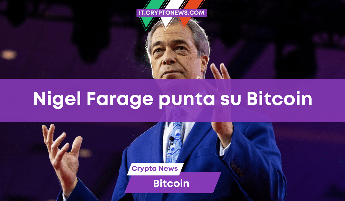 Nigel Farage attacca le banche e si rivolge a Bitcoin