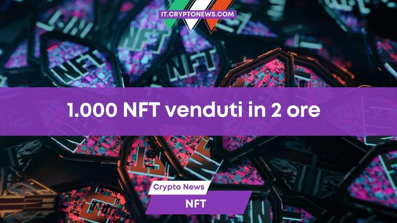 Un minting di 1.000 NFT va a ruba in 2 ore generando $ 3,2 milioni