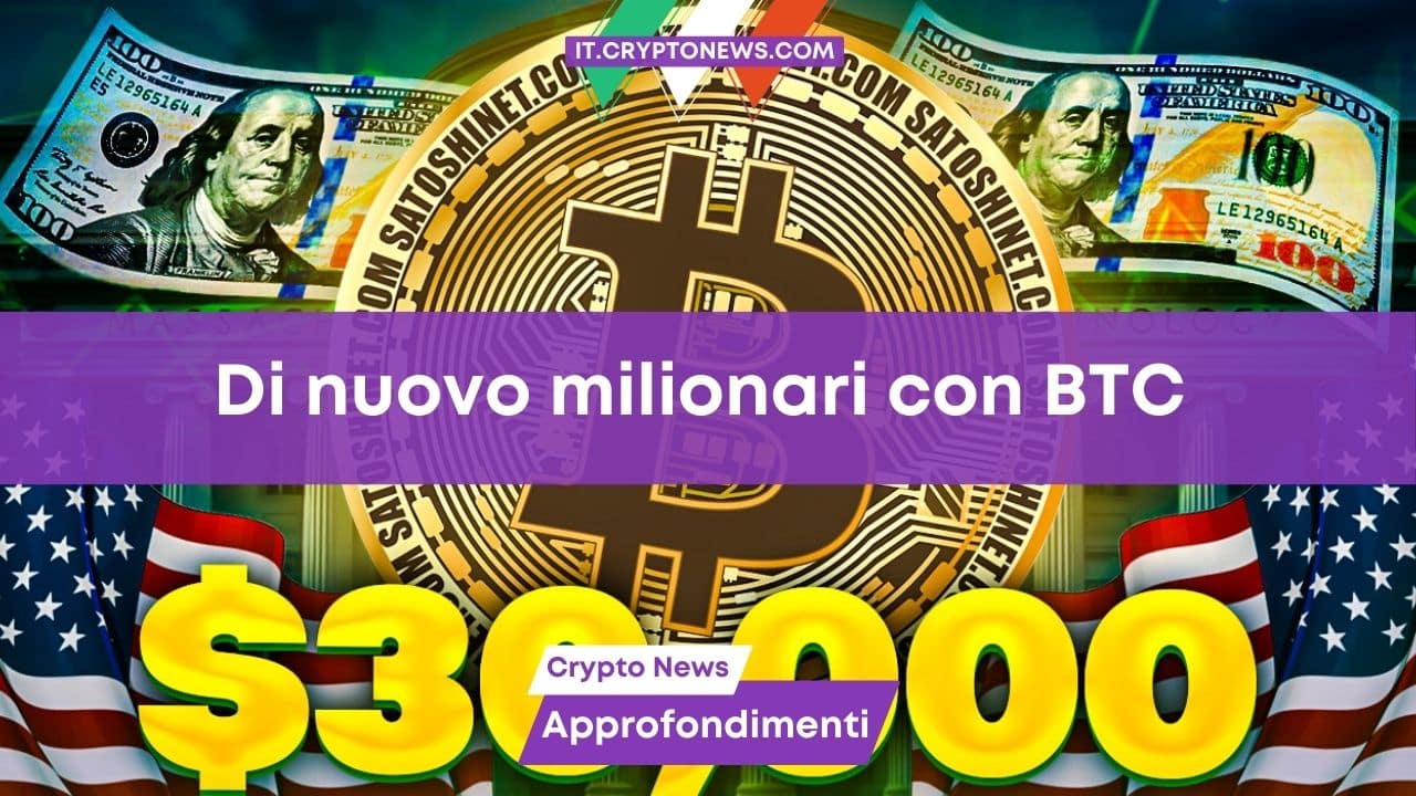 Bitcoin rinasce per creare nuovi milionari, bastano 1.000$