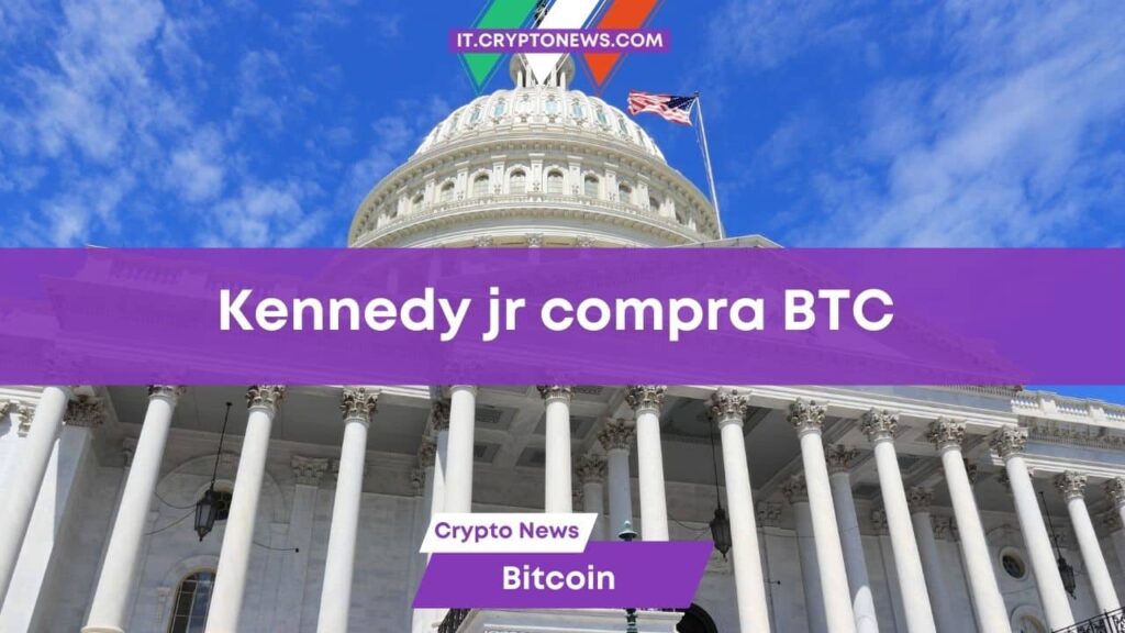 Kennedy jr compra BTC. Le presidenziali USA si giocano a suon di crypto!