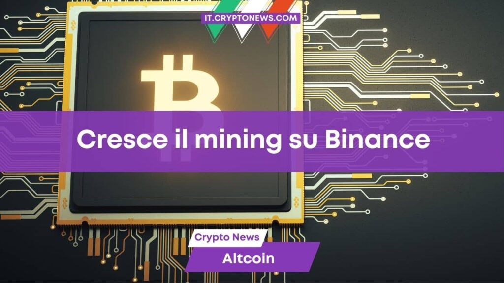 Binance lancia il nuovo servizio di mining per una crypto!