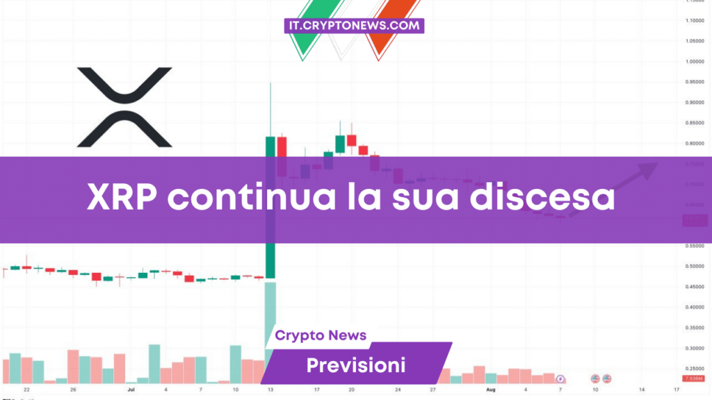 XRP scende del 3,4% in 24 ore: 0,50 dollari è il prossimo obiettivo?