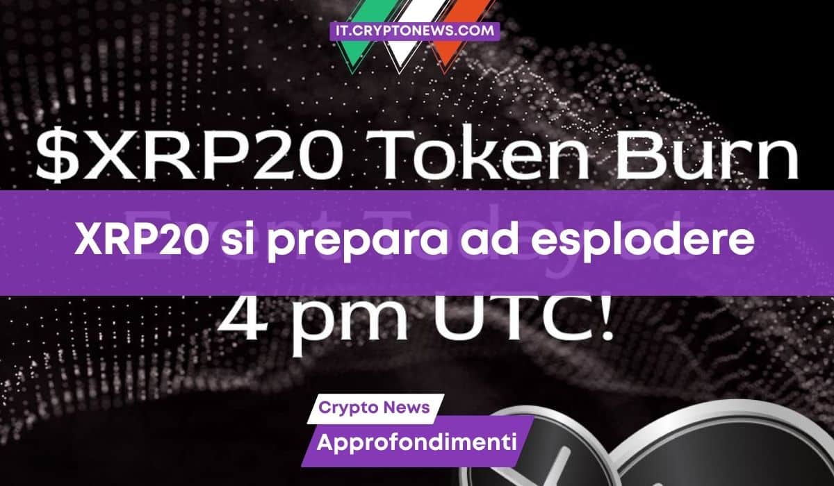 XRP è in difficoltà mentre il pump di XRP20 è in arrivo! Alle ore 18:00 di oggi brucia il 5%