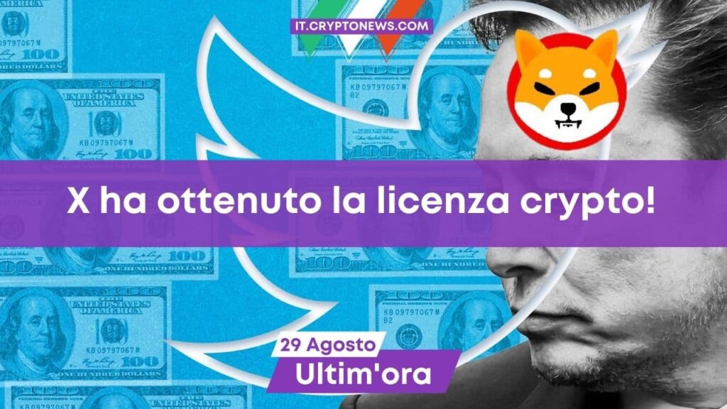 Twitter (X) ottiene la licenza per i pagamenti in criptovaluta!