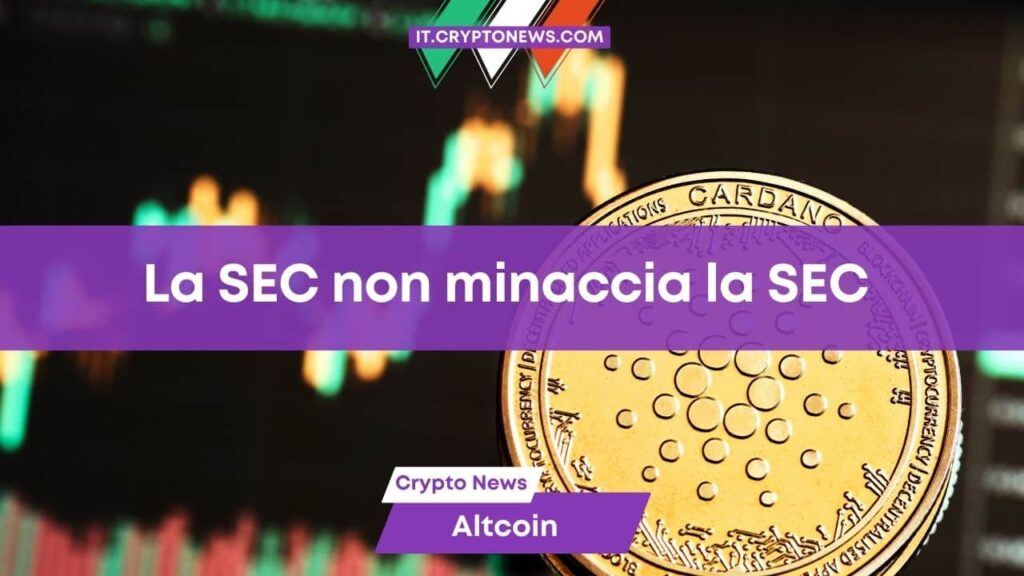 Charles Hoskinson ne è sicuro: Cardano non è nei radar della SEC