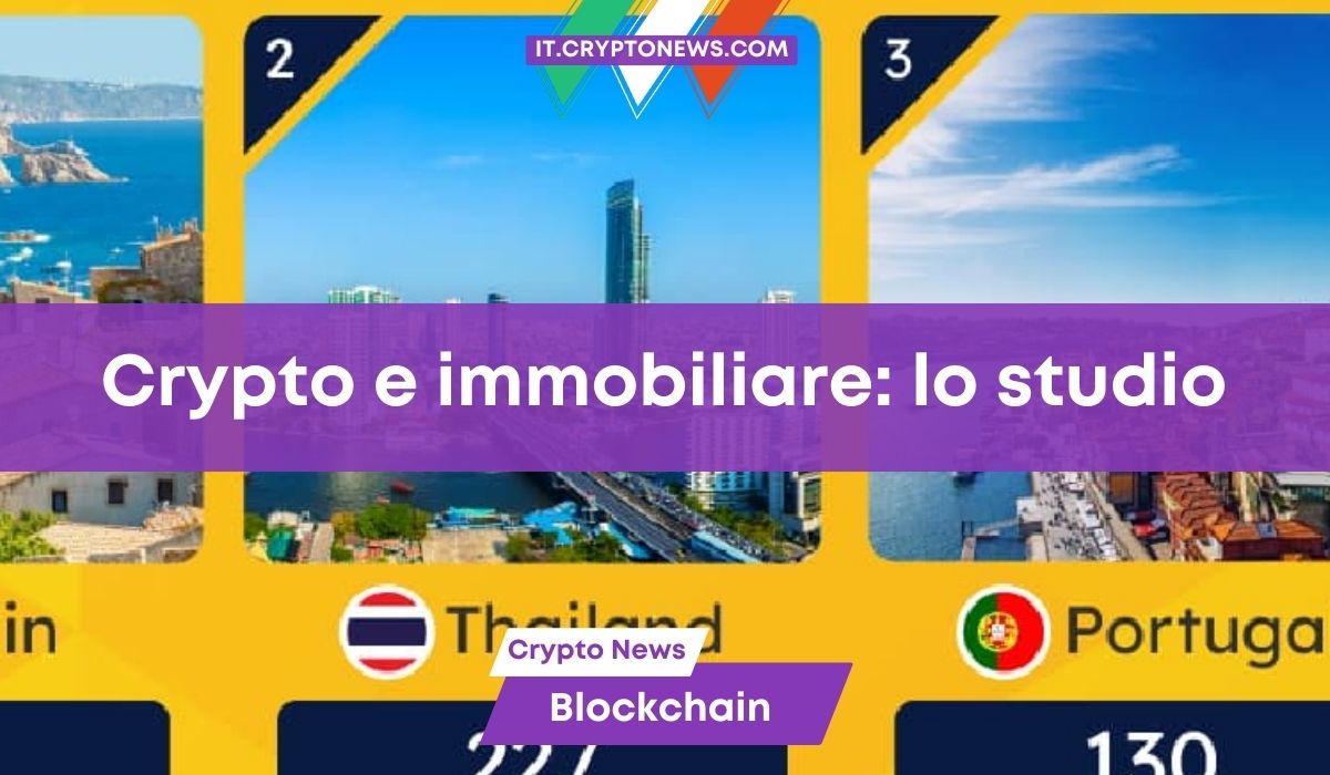 Criptovalute e proprietà immobiliari: Italia fanalino di coda per la vendita di immobili tramite crypto!