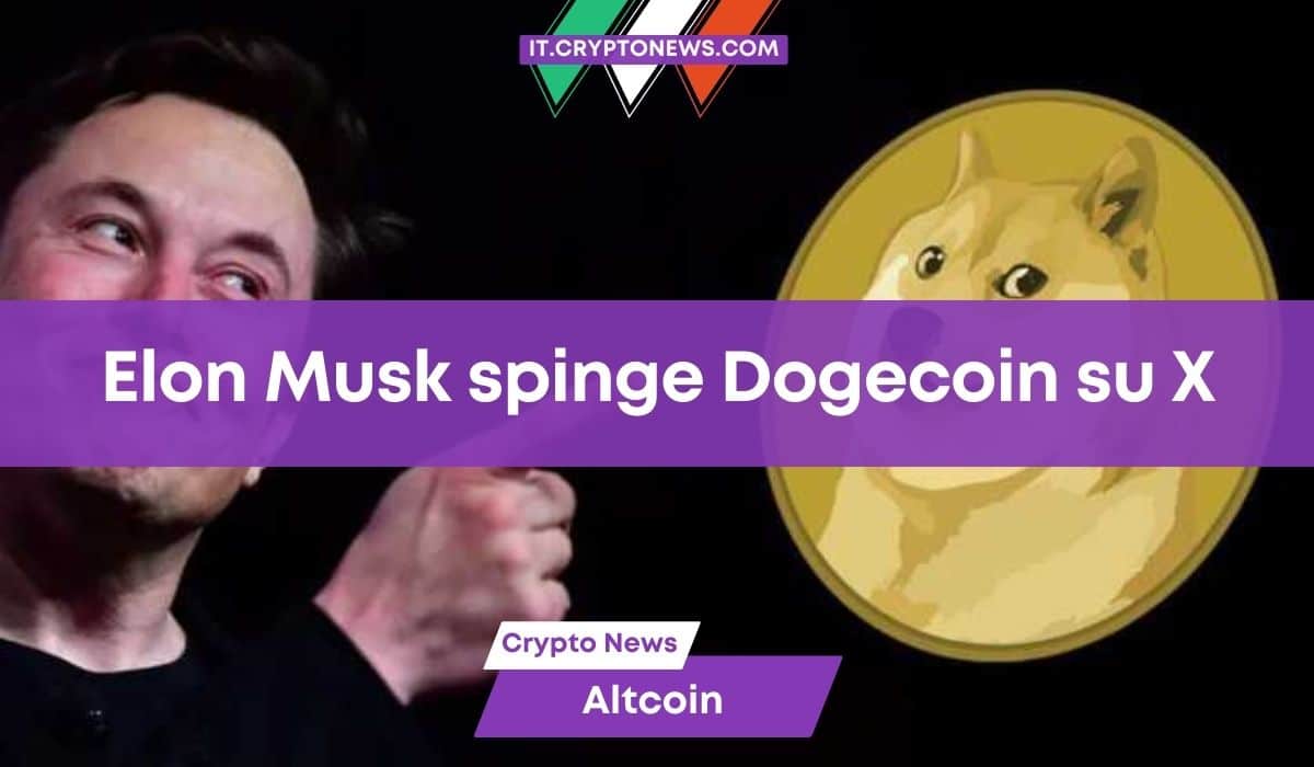 Elon Musk getta benzina su Dogecoin in un tweet su X: un posto felice per DOGE