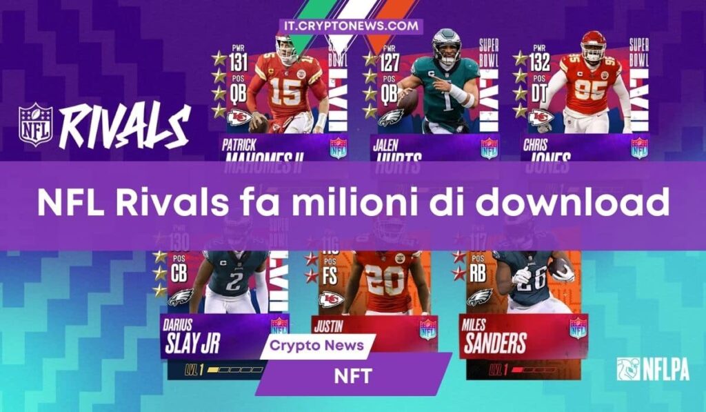 Già milioni di download per il videogame della NFL Rivals, presto live la versione completa