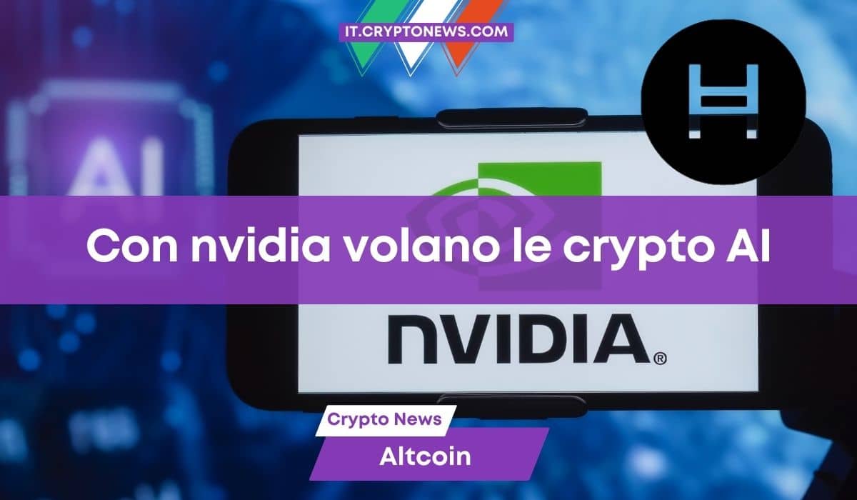 Le criptovalute AI salgono di prezzo grazie alle performance delle azioni di Nvidia