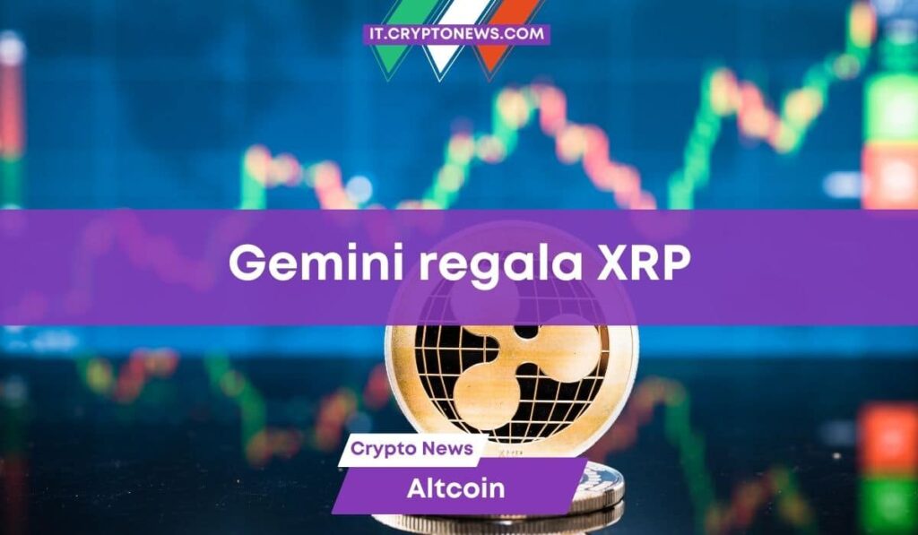 L’exchange Gemini regala ogni giorno 4.000 XRP tramite Faucet