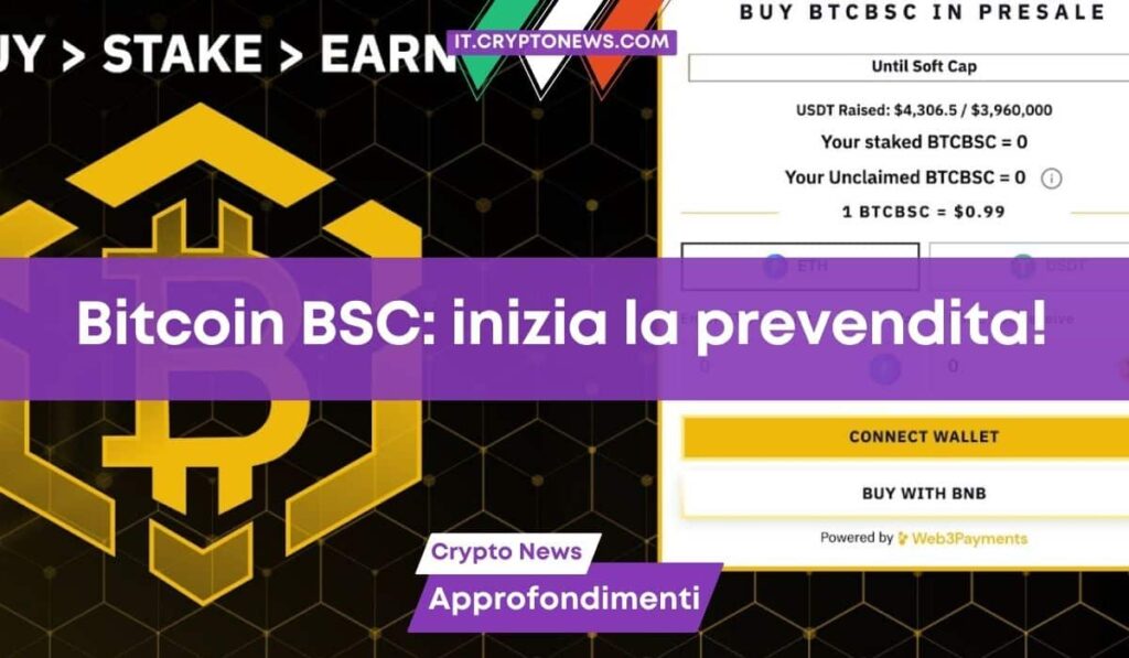 Il prezzo di Bitcoin si ferma intorno ai 25.000 dollari, mentre la prevendita di Bitcoin BSC comincia la corsa!