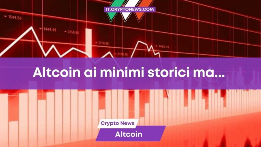 Altcoin in forte sofferenza ma per questo analista arriverà presto la crypto ripresa