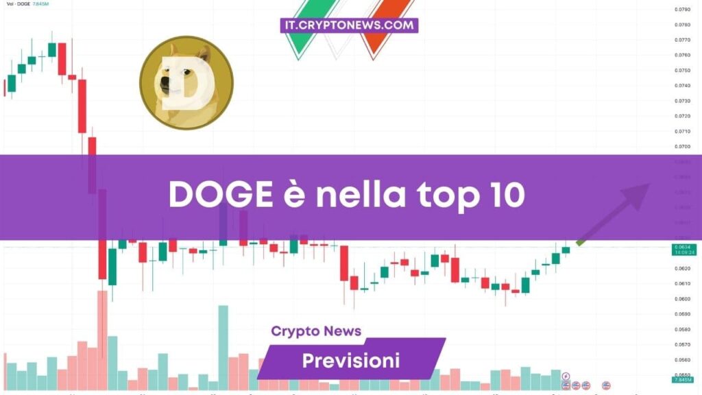 Previsioni prezzo: Dogecoin entra nella top 10! DOGE chiuderà l’anno a 1$?