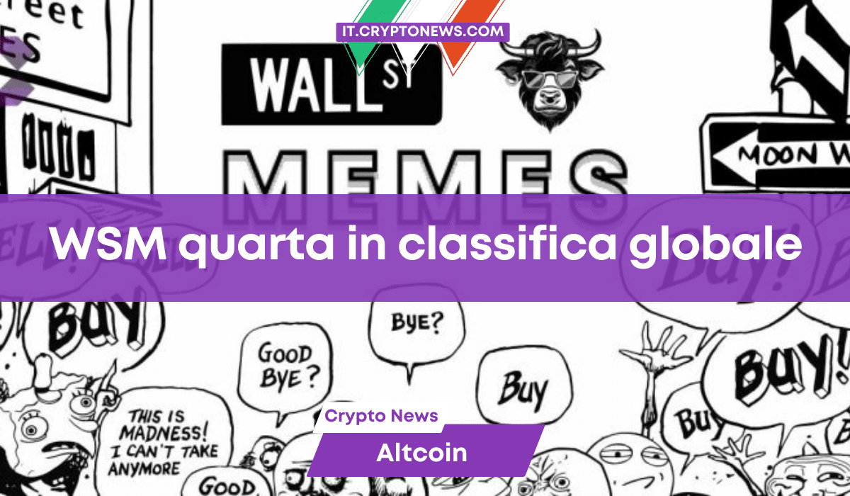 Wall Street Memes (WSM) è la quarta meme coin dell’ecosistema crypto!