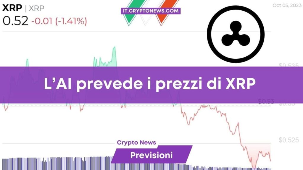 L’intelligenza artificiale prevede il prezzo di XRP al 31 ottobre