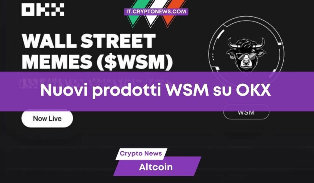 OKX lancia il trading a margine e il perpetual swap per WSM